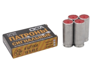 Патрон 18х45 сигнальный красный -1 Патрон 18х45 сигнальный красный -1