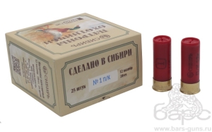 Патрон 12х70 дробь 1 Сибирь Premium - 1 Патрон 12х70 дробь 1 Сибирь Premium - 1