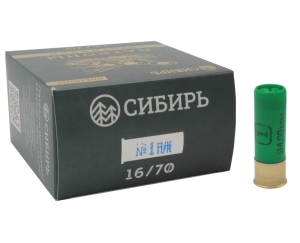 Патрон 16х70 дробь 1 Сибирь Премиум 28 г -1 Патрон 16х70 дробь 1 Сибирь Премиум 28 г -1