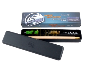 Набор для чистки ShotTime кал.12 в пластик.футляре (деревянный шомпол + 3 ерша) Набор для чистки ShotTime кал.12 в пластик.футляре (деревянный шомпол + 3 ерша)