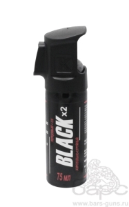 Баллончик Black аэрозольно-струйный 75 мл с дополнительной защитой - 1 Баллончик Black аэрозольно-струйный 75 мл с дополнительной защитой - 1