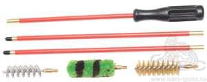 Набор для чистки Baiex пакет металло-пластиковый шомпол 3 ерша калибр 20 Набор для чистки Baiex пакет металло-пластиковый шомпол 3 ерша калибр 20
