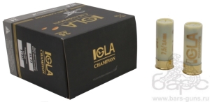 Патрон 12х70 дробь 7,5 навеска 24 г Igla-Champion Азот Патрон 12х70 дробь 7,5 навеска 24 г Igla-Champion Азот