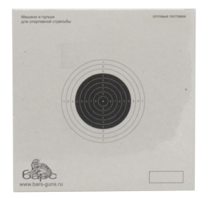 Мишень Барс спортивная №8 100х100 винтовка Мишень Барс спортивная №8 100х100 винтовка