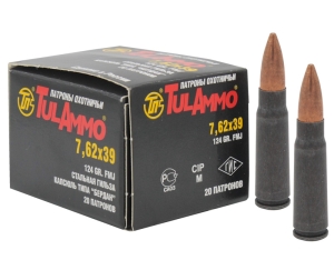 Патрон 7,62х39 FMJ 124 gr  биметалл ТПЗ - 1 Патрон 7,62х39 FMJ 124 gr  биметалл ТПЗ - 1