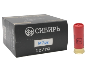 Патрон 12х70 дробь 7 Сибирь Премиум без контейнера - 1 Патрон 12х70 дробь 7 Сибирь Премиум без контейнера - 1
