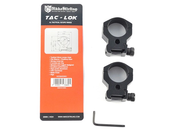 Кольца Nikko Stirling Sport Match, небыстросьемные на Weaver 30мм, высокие, 6 винтов, алюминий-3 Кольца Nikko Stirling Sport Match, небыстросьемные на Weaver 30мм, высокие, 6 винтов, алюминий-3