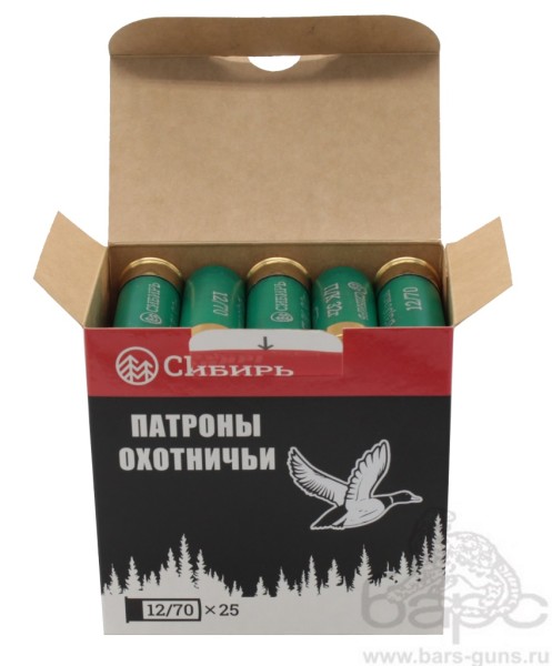 Патрон 12х70 дробь Сибирь Премиум Новосибирск Патрон 12х70 дробь Сибирь Премиум Новосибирск