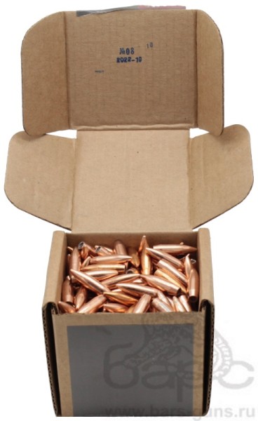 Пуля 223Rem FMJ BT оболочка биметалл 4 г БПЗ пачка 300 шт