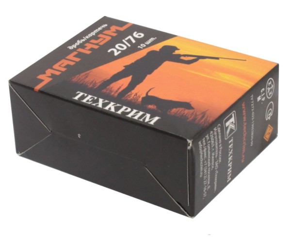 Патрон 20х76 дробь 00 Техкрим - 5 Патрон 20х76 дробь 00 Техкрим - 5