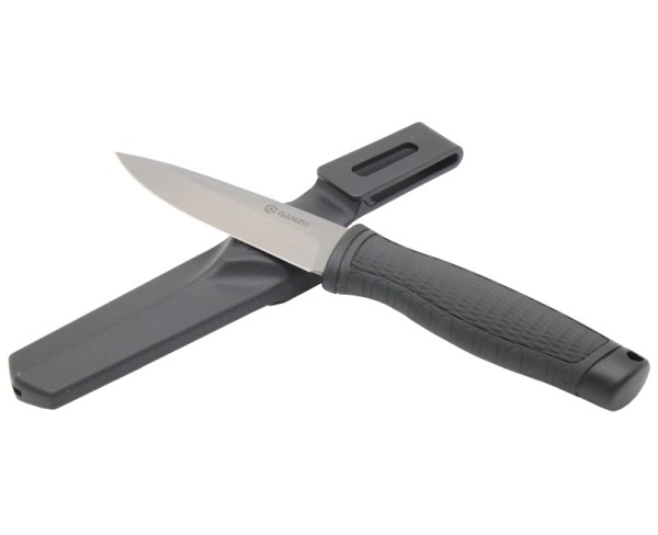 Ganzo - нож G-806-BK черная рукоять пластиковые ножны - 3 Ganzo - нож G-806-BK черная рукоять пластиковые ножны - 3