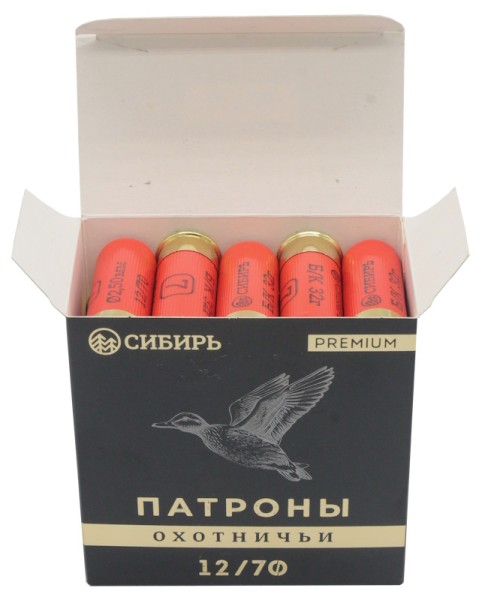 Патрон 12х70 дробь 7 Сибирь Премиум без контейнера - 3 Патрон 12х70 дробь 7 Сибирь Премиум без контейнера - 3