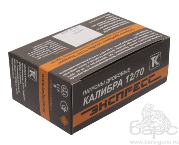 Патрон 12х70 дробь Экспресс Техкрим - 3 Патрон 12х70 дробь Экспресс Техкрим - 3