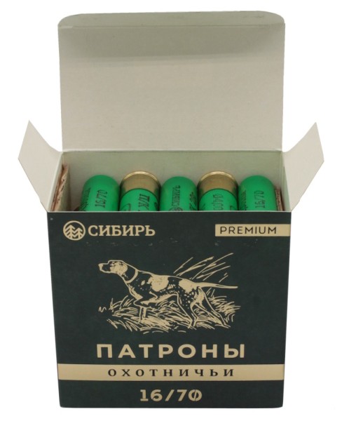 Патрон 16х70 дробь 1 Сибирь Премиум 28 г -3 Патрон 16х70 дробь 1 Сибирь Премиум 28 г -3