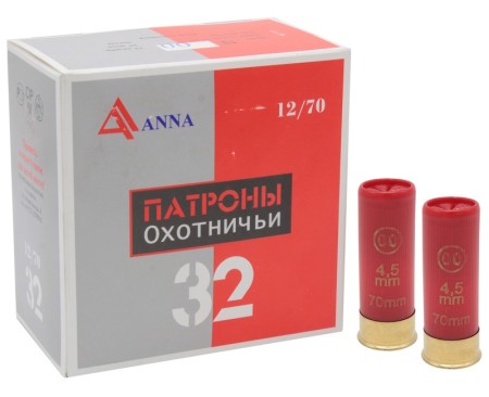 патрон 12х70 дробь 00 ANNA - 1 патрон 12х70 дробь 00 ANNA - 1