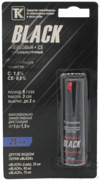 Баллончик Black аэрозольно-струйный 25 мл - 1 Баллончик Black аэрозольно-струйный 25 мл - 1