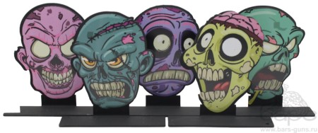 Комплект 5 мишеней Зомби - 1