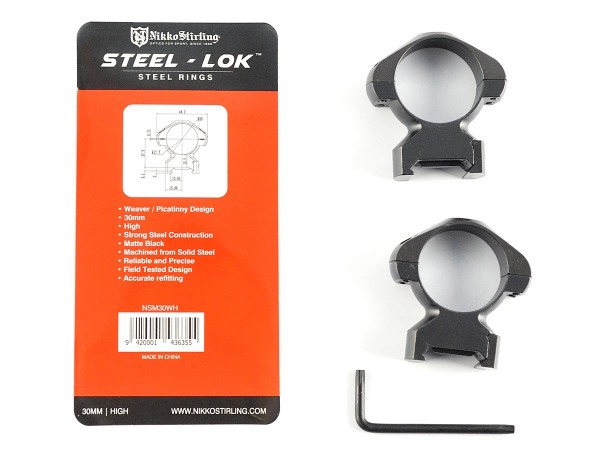 Кольца Nikko Stirling Diamond, небыстросьемные на Weaver 30мм, высокие, сталь-2 Кольца Nikko Stirling Diamond, небыстросьемные на Weaver 30мм, высокие, сталь-2