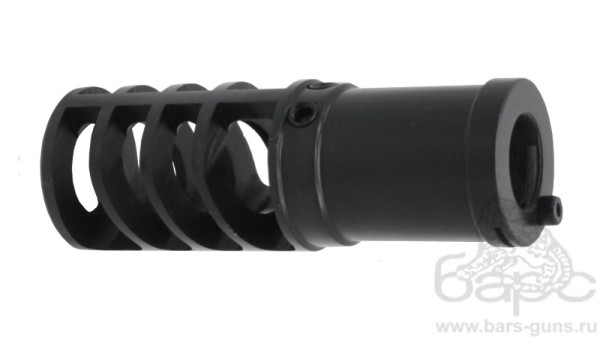 Пламягаситель Тактика Тула Федерал 12 калибр с элементами ДТК - 3 Пламягаситель Тактика Тула Федерал 12 калибр с элементами ДТК - 3