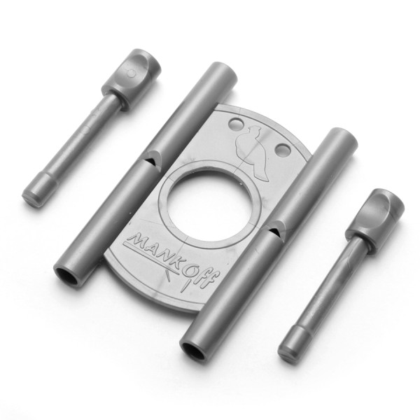 Манок Mankoff на рябчика двойной, пластик, серый-1 Манок Mankoff на рябчика двойной, пластик, серый-1