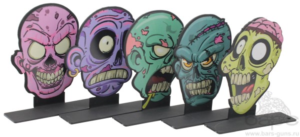 Комплект 5 мишеней Зомби - 2 Комплект 5 мишеней Зомби - 2