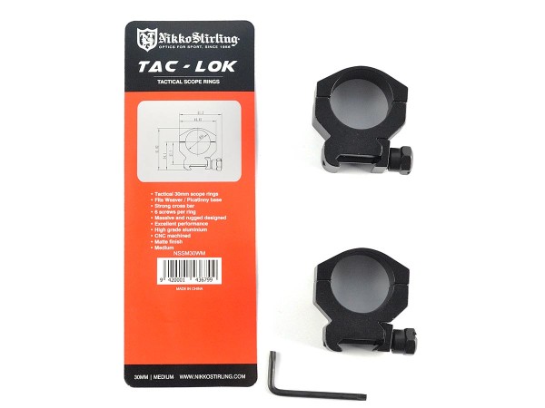 Кольца Nikko Stirling Sport Match, небыстросьемные на Weaver 30мм, средние, 6 винтов, алюминий-3 Кольца Nikko Stirling Sport Match, небыстросьемные на Weaver 30мм, средние, 6 винтов, алюминий-3