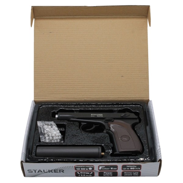Stalker - SAPS Spring пистолет пневматический калибр 6 мм - 4 Stalker - SAPS Spring пистолет пневматический калибр 6 мм - 4