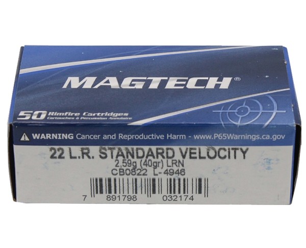 Magtech - патрон .22LR Standard Velocity 2,59 г LRN - 4 Magtech - патрон .22LR Standard Velocity 2,59 г LRN - 4