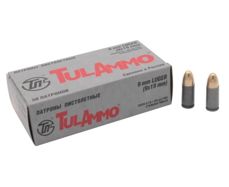 Патрон 9х19 FMJ 95 gr ТПЗ - 1 Патрон 9х19 FMJ 95 gr ТПЗ - 1